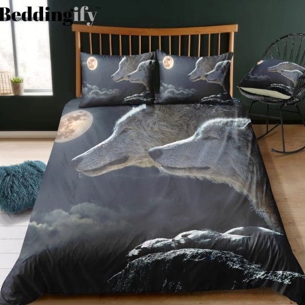 Wolves Couple Bedding Set