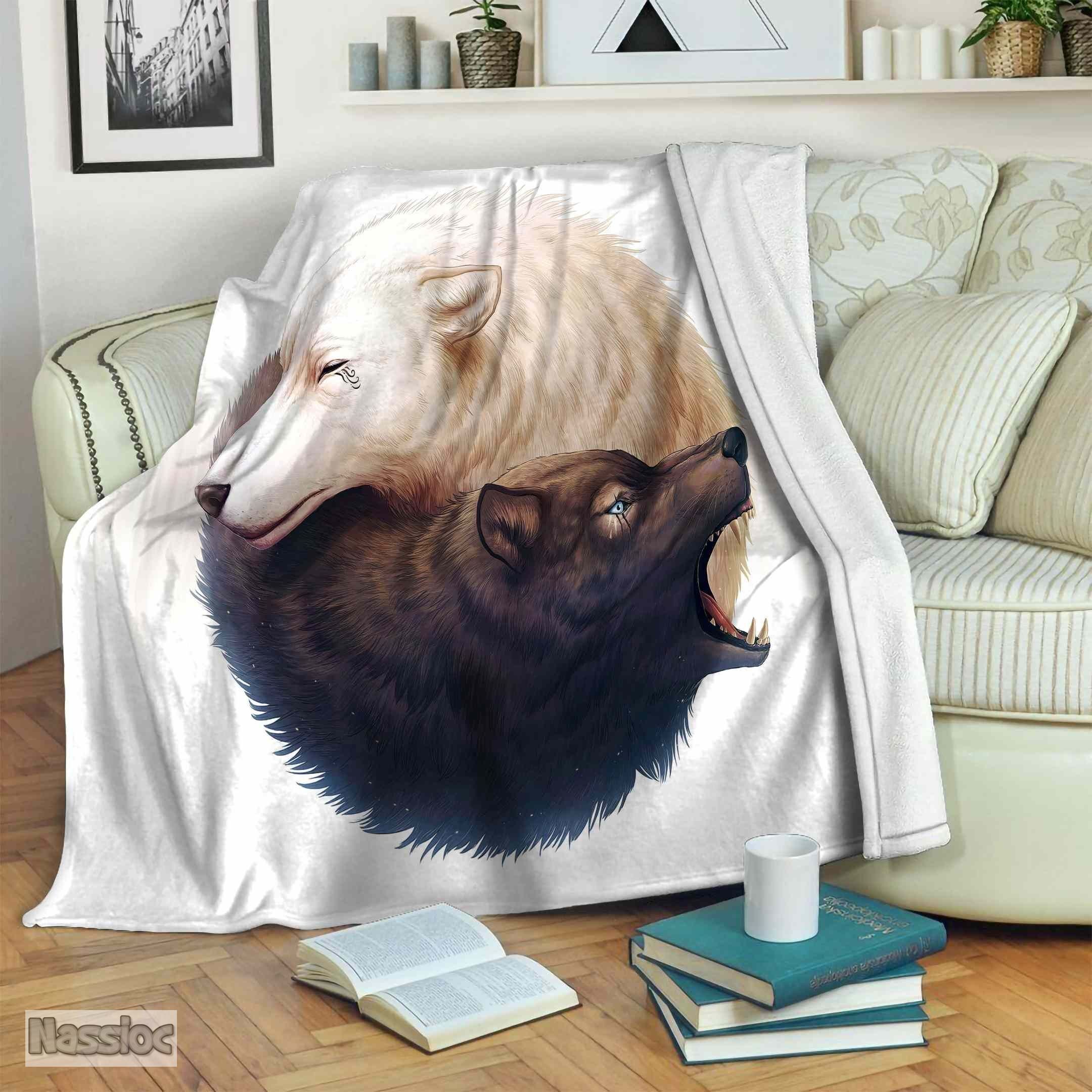 Wolves Fleece Blanket