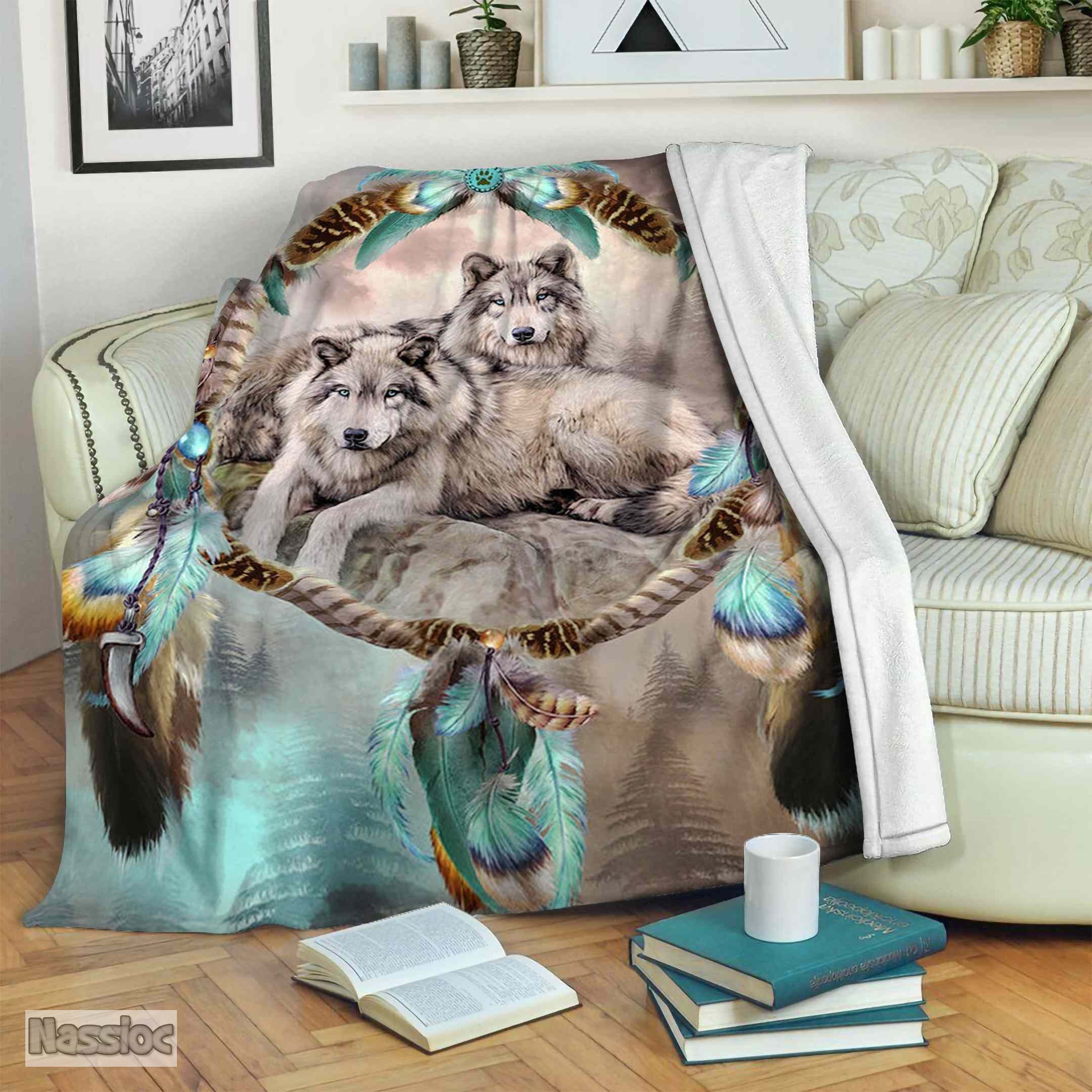 Wolves Fleece Blanket
