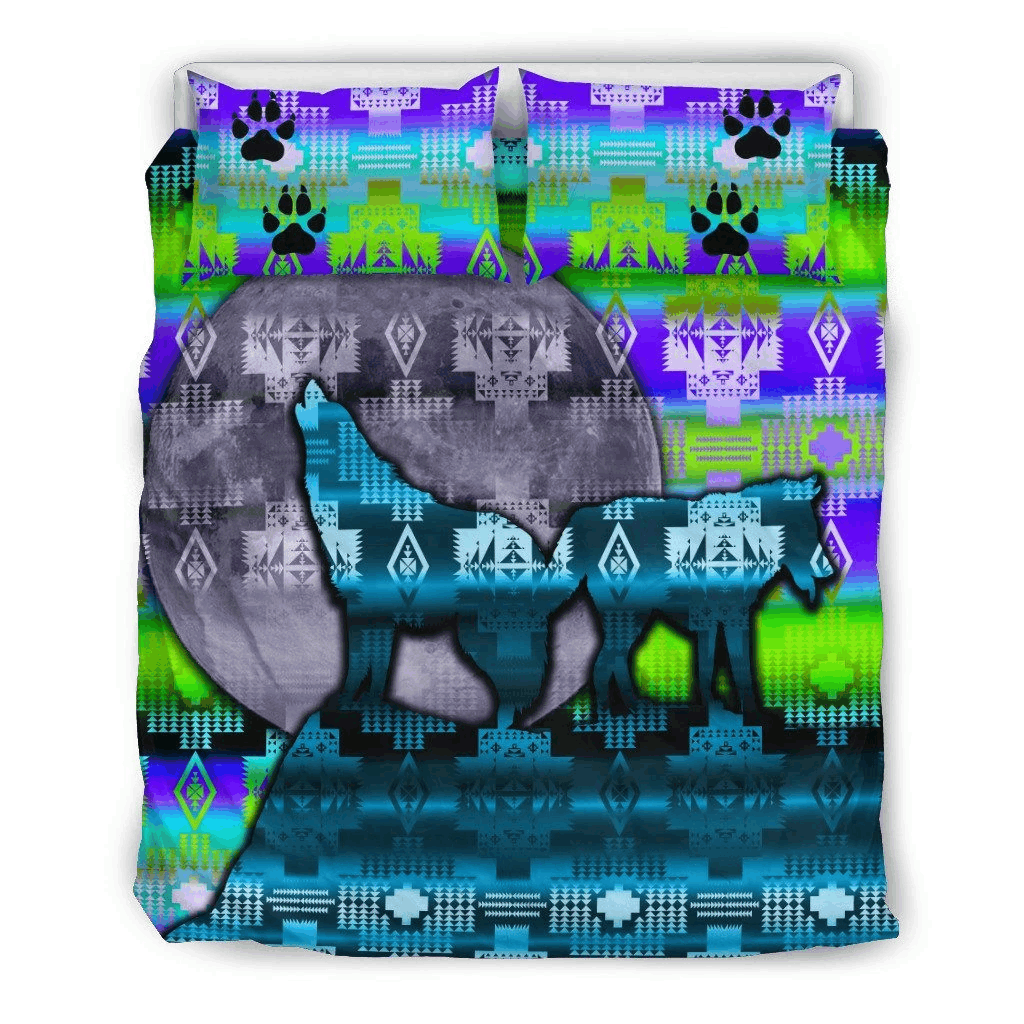 Wolves Howling Bedding Set