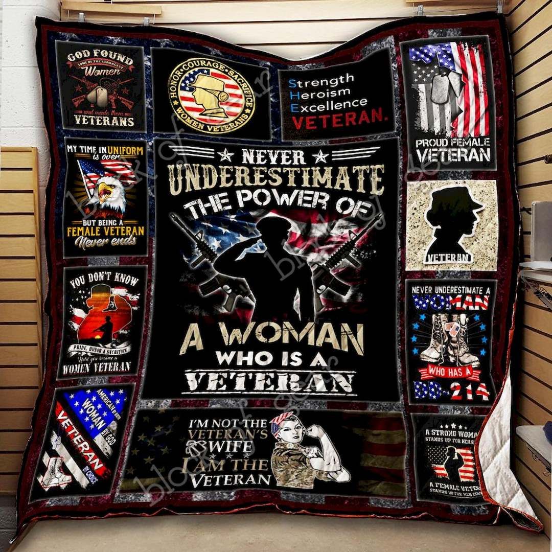 Woman Veteran CLD170720 Quilt Blanket