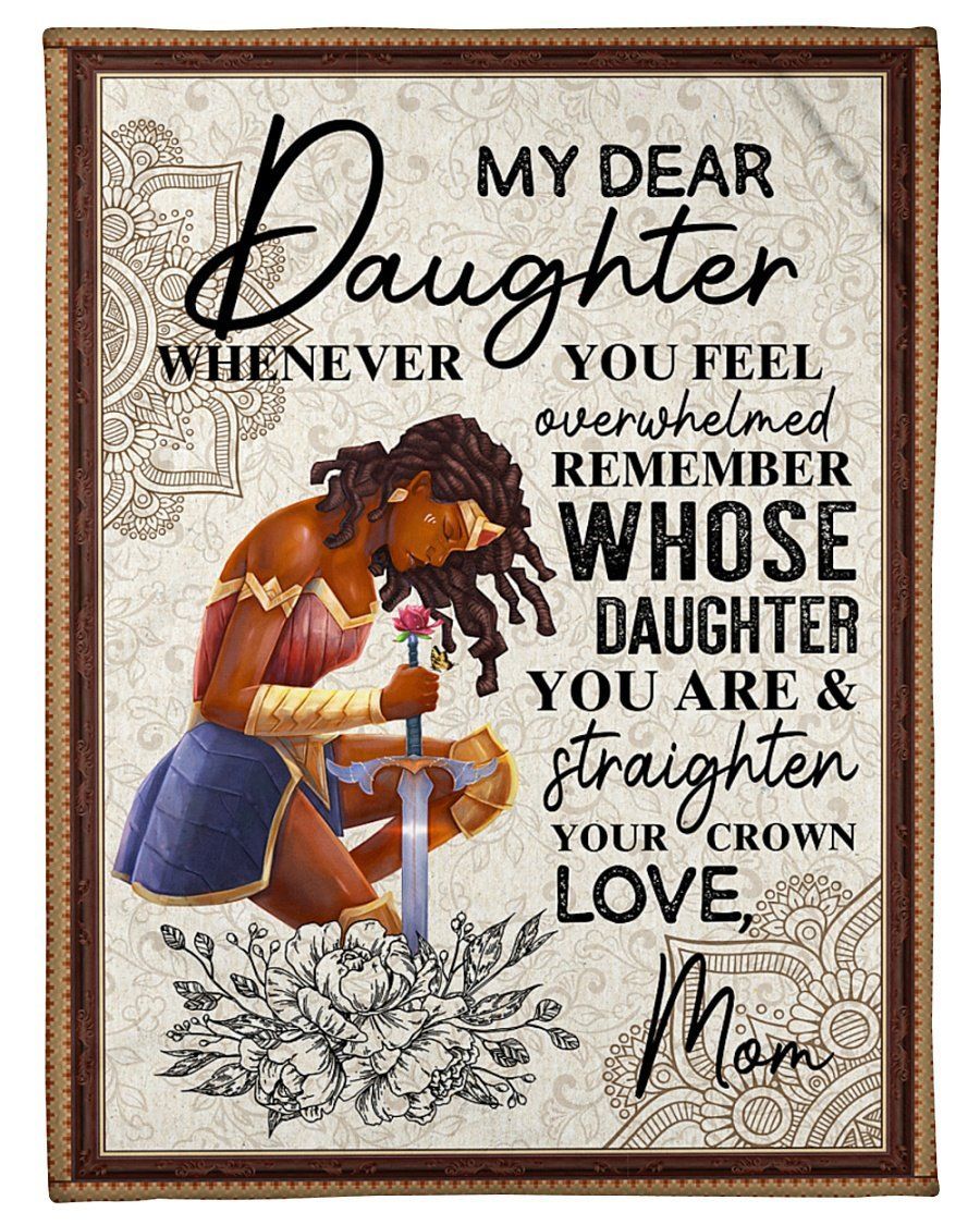 Wonder Woman Straighten Your Crown Mom To Daughter Fleece Blanket Fleece Blanket