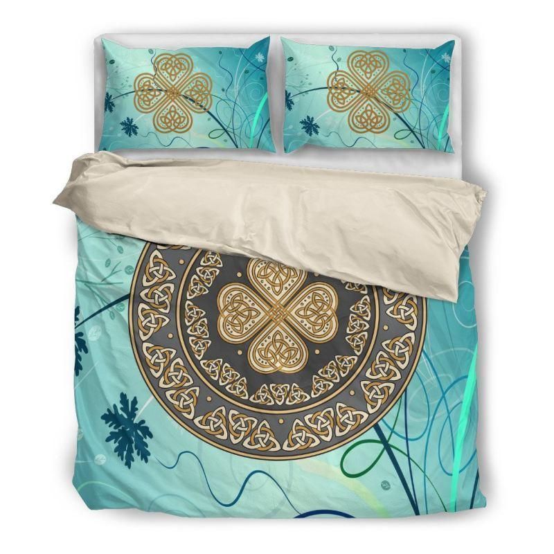 Wonderful Four Leaf Clover Celtic Bedding Set
