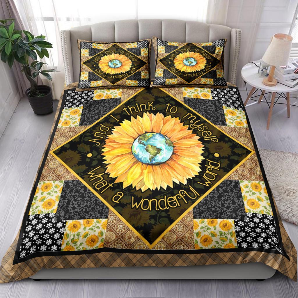 Wonderful World Sunflower Bedding Set