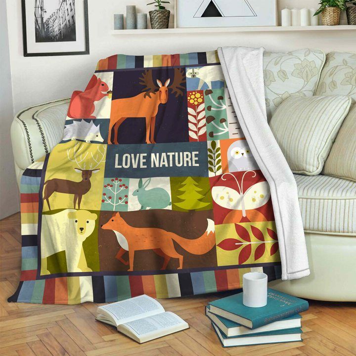 Woodland Animal Sherpa Fleece Blanket