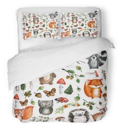 Woodland Animals Bedding Set