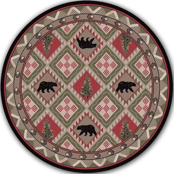 Woodland Lodge Round Carpet