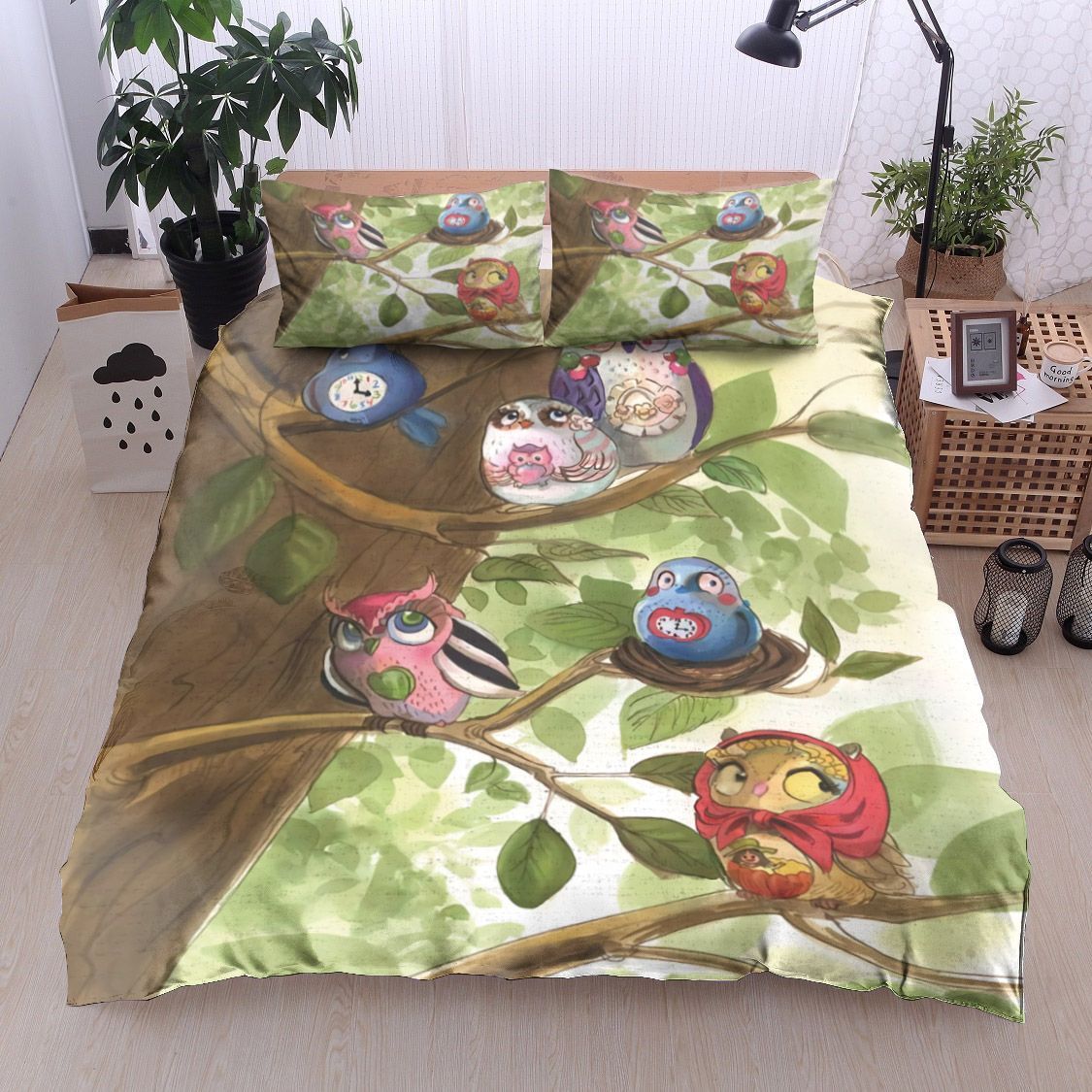 Woodland Owl Bedding Set