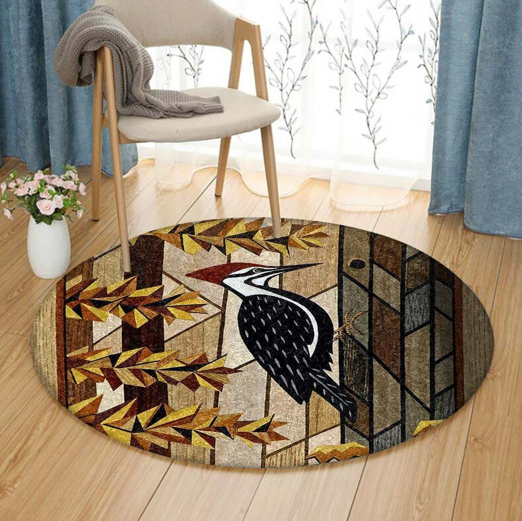 Woodpecker Round Carpet
