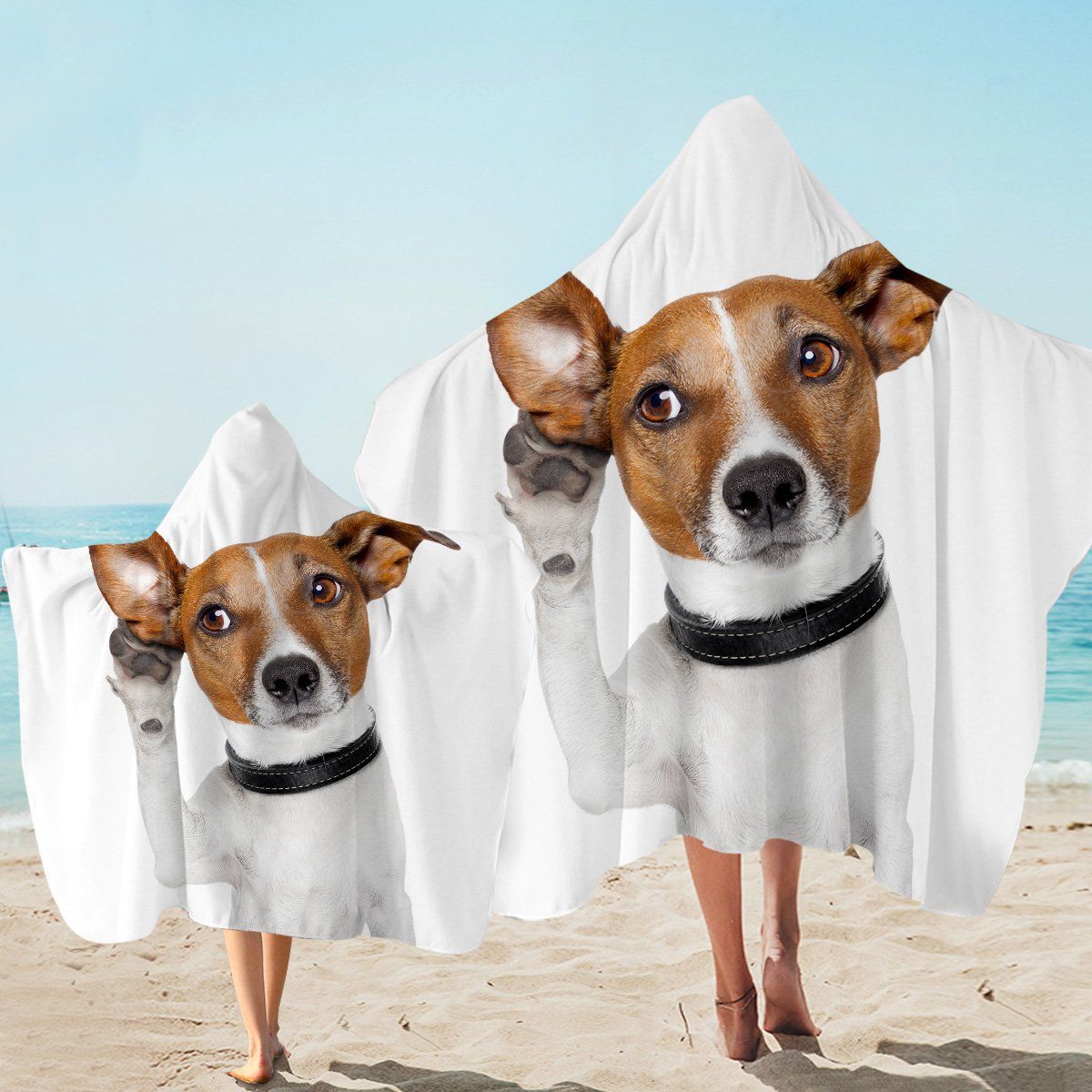 Woof Is That Dog Printed Hooded Towel