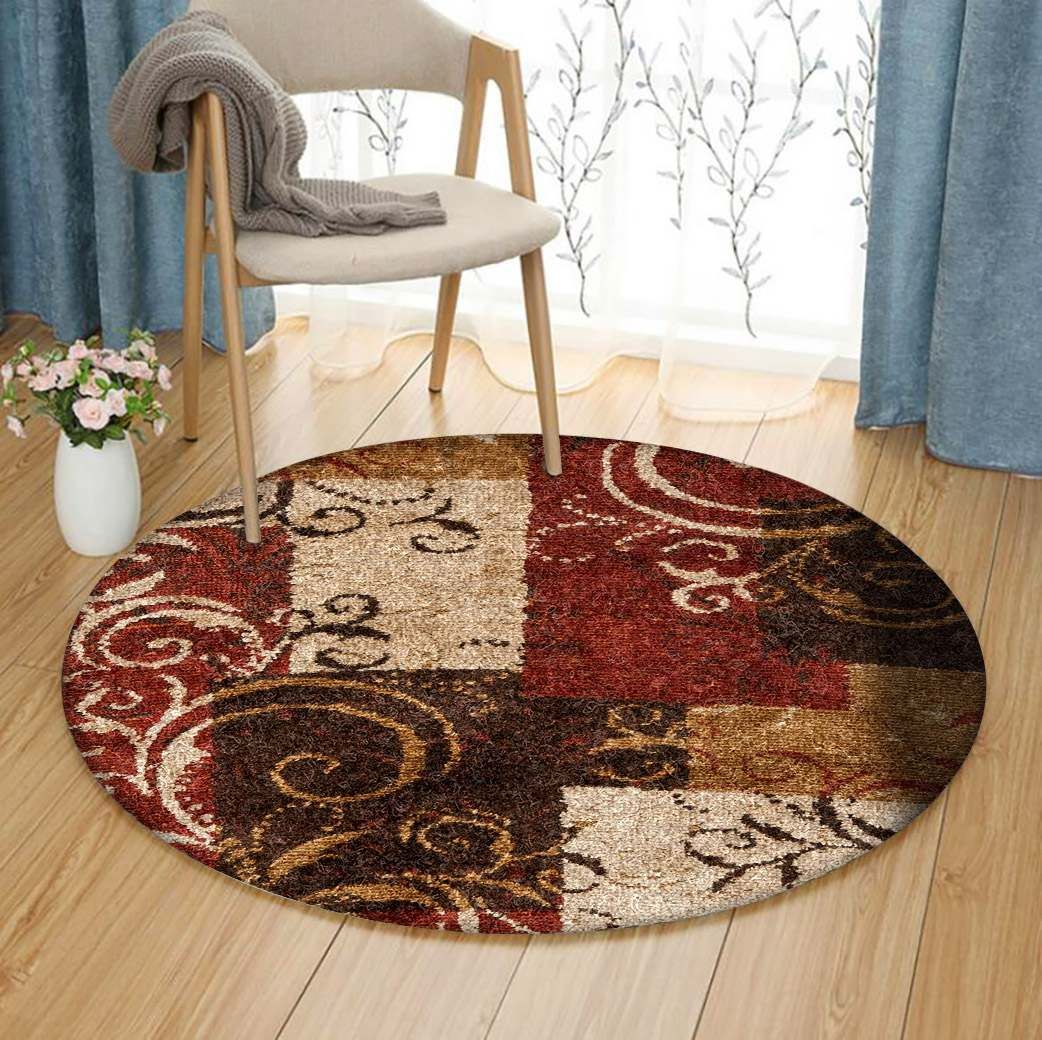 Workpatch Floral Round Carpet
