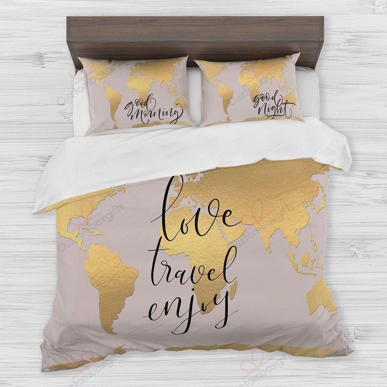 World Map Bedding Set