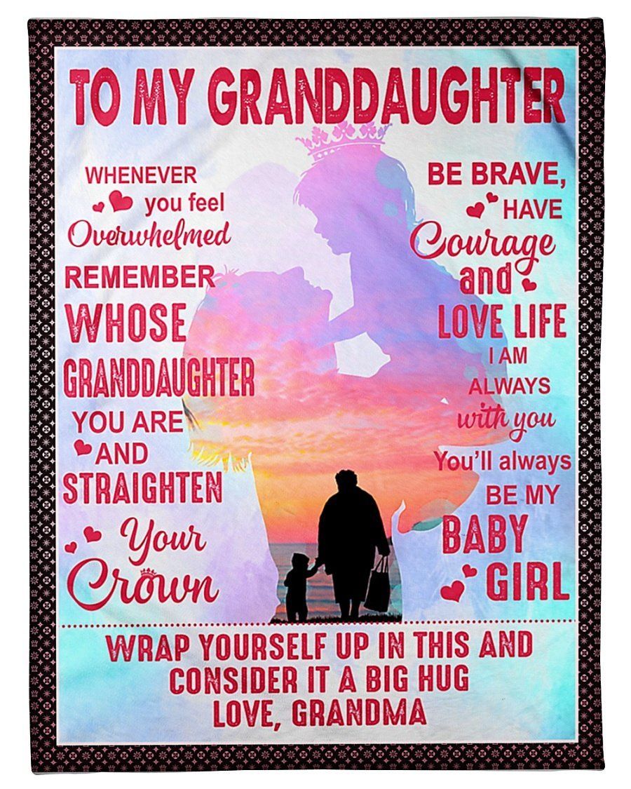 Wrap Yourself Up In This Grandma To Granddaughter Fleece Blanket Fleece Blanket