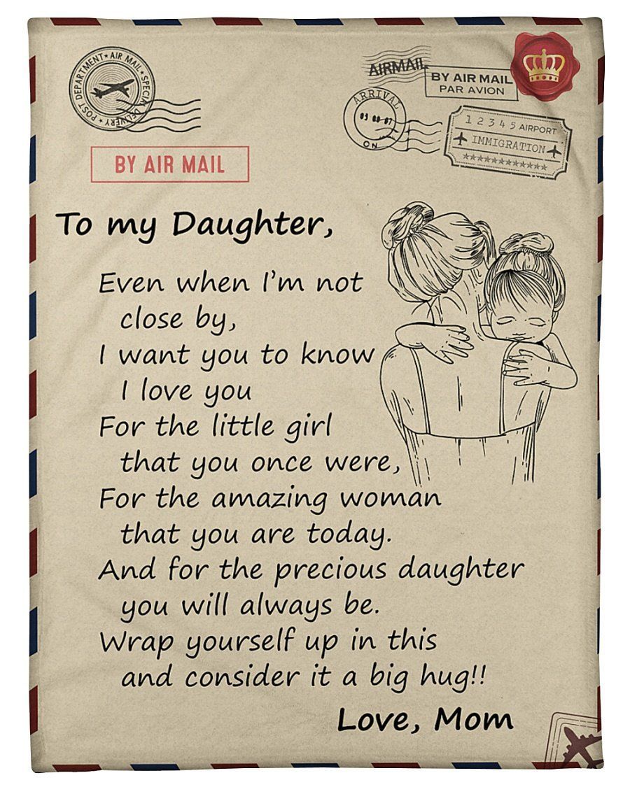 Wrap Yourself Up In This I Love U Fleece Blanket Mom To Daughter Fleece Blanket