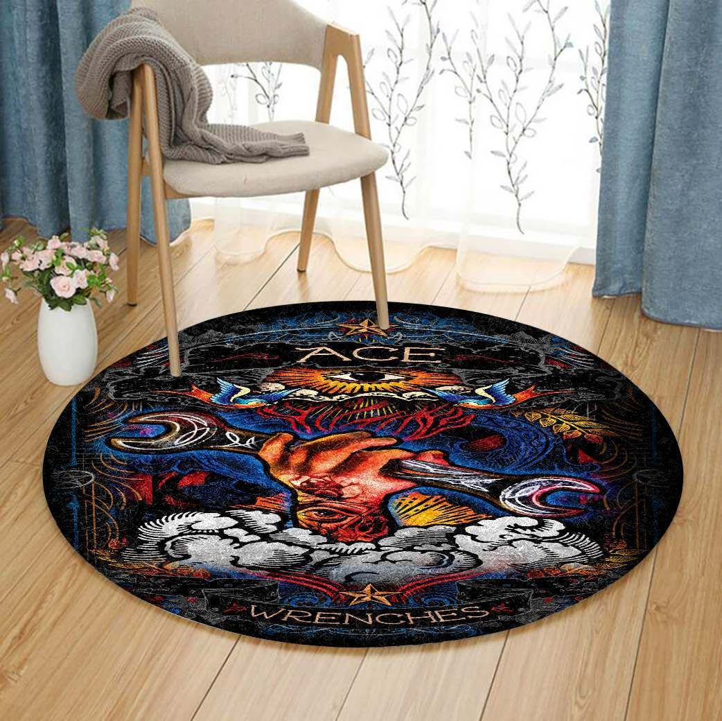 Wrenches Round Carpet