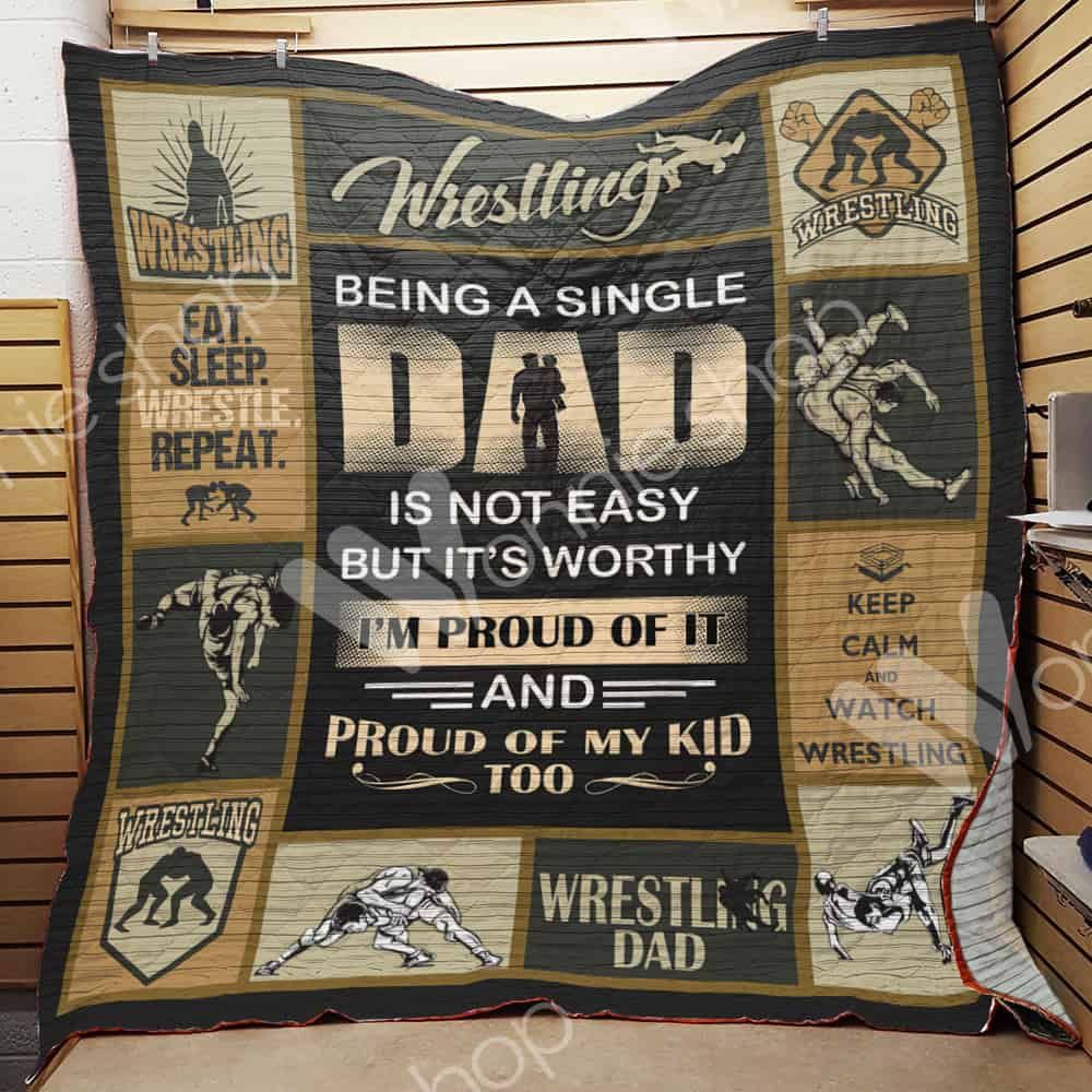 Wrestling Dad Quilt Blanket DHC1102456TD