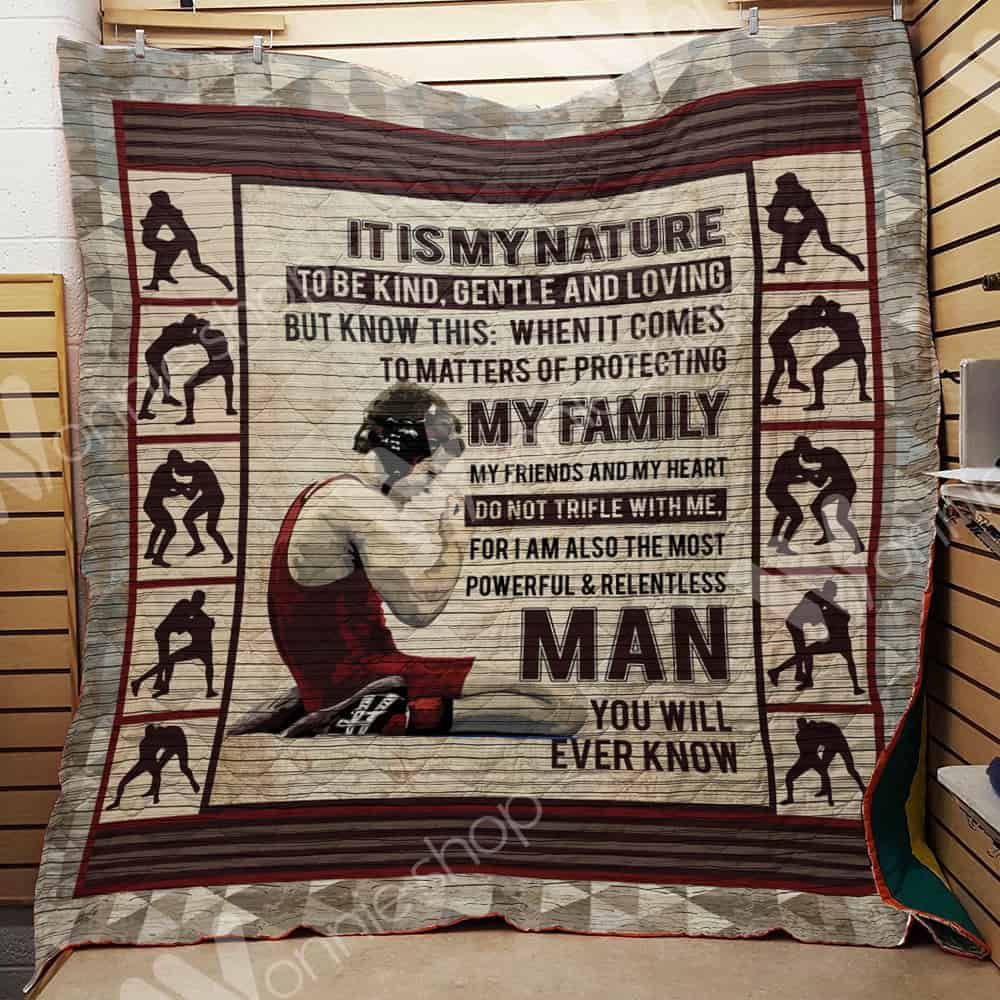 Wrestling Dad Quilt Blanket DHC1102631TD