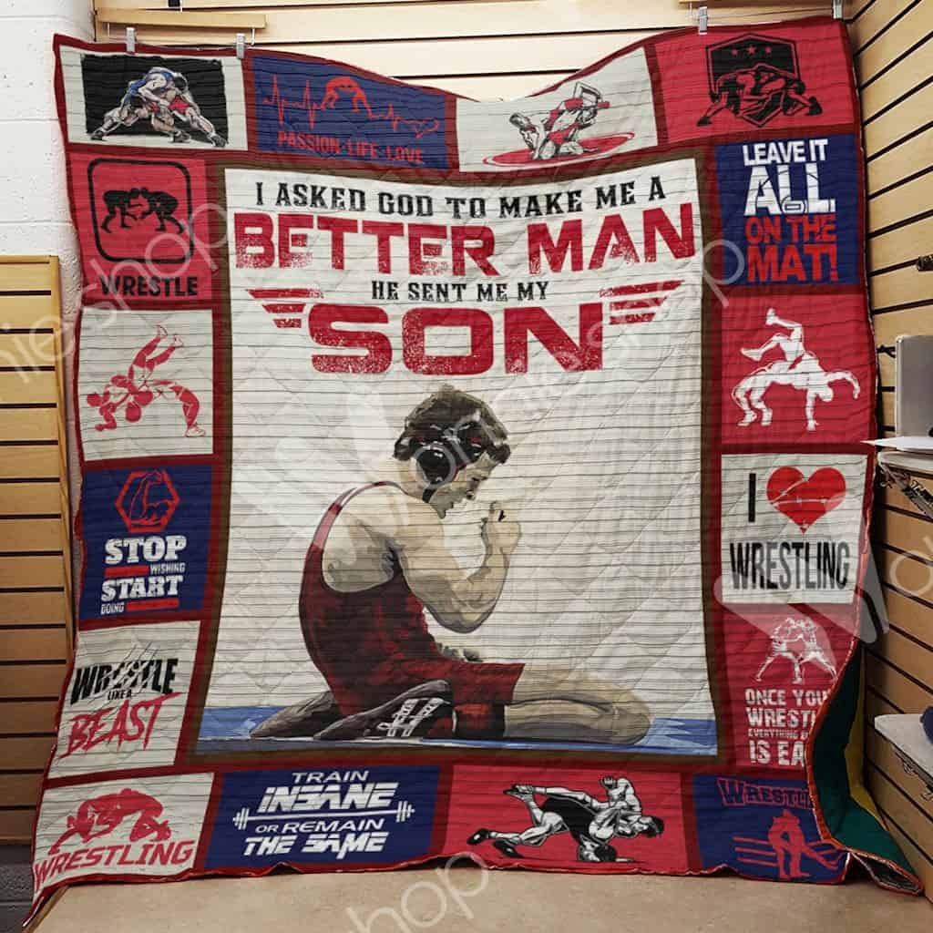 Wrestling Dad Quilt Blanket DHC1102679TD