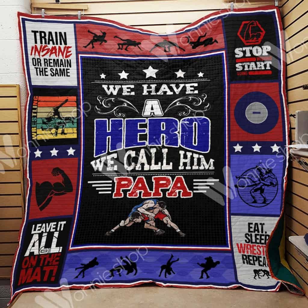 Wrestling Dad Quilt Blanket DHC1102688TD