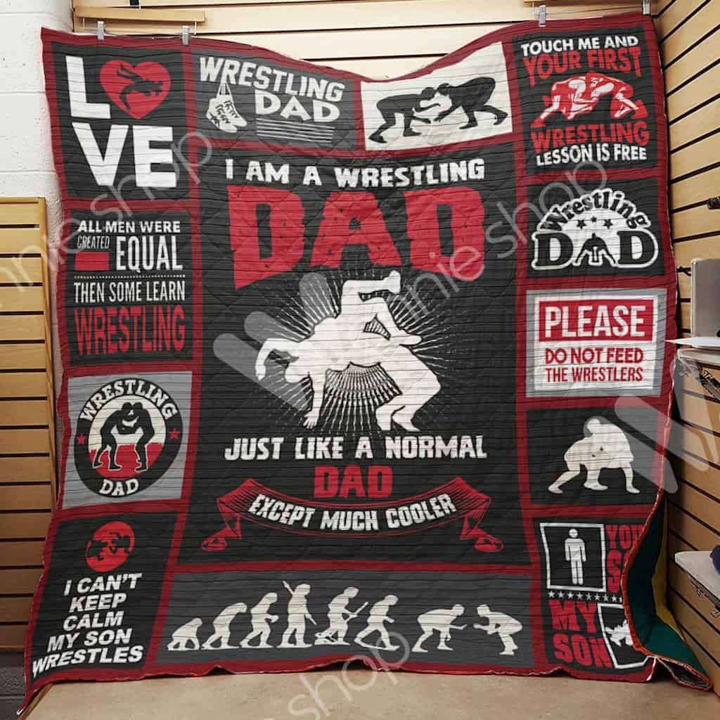 Wrestling Dad Quilt Blanket DHC1102721TD