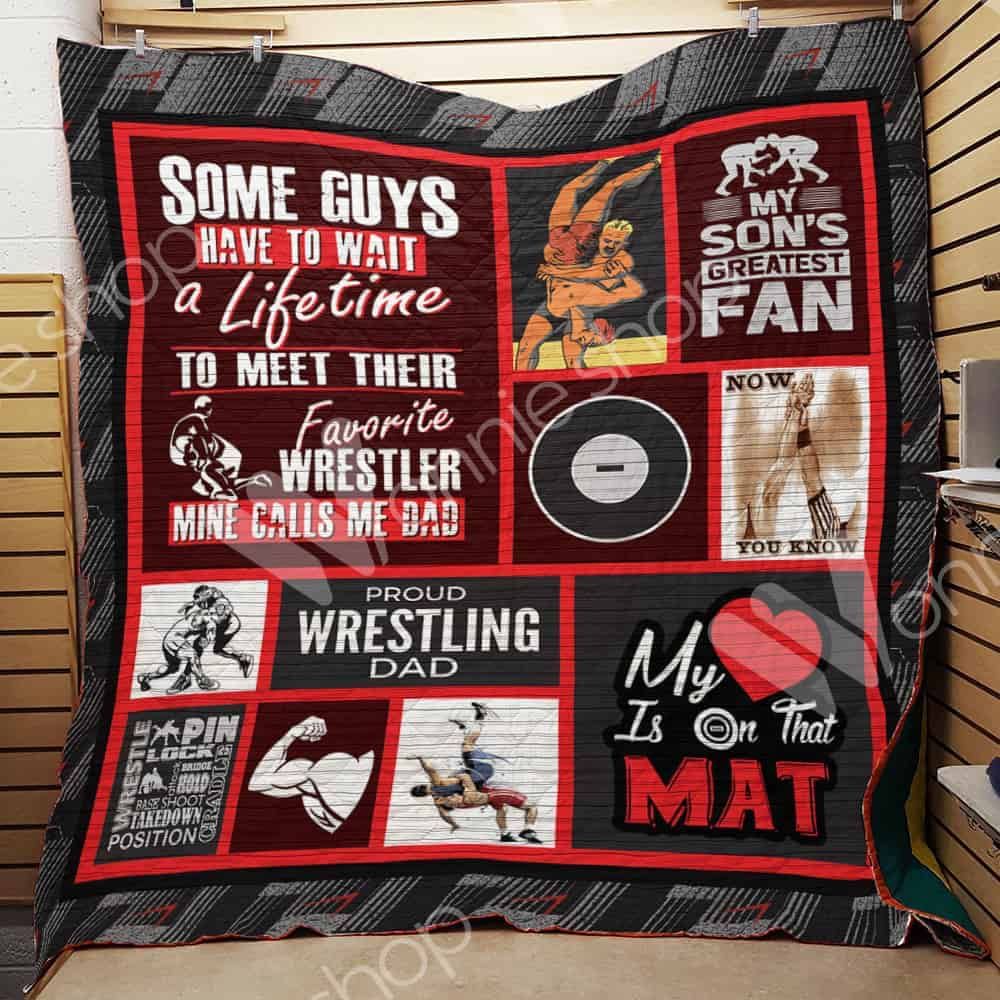 Wrestling Dad Quilt Blanket DHC1102959TD