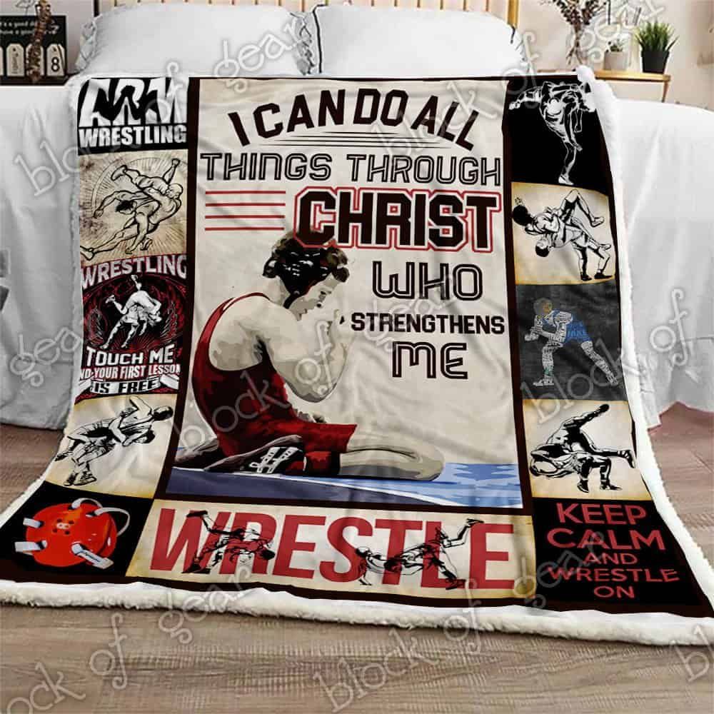 Wrestling Fleece Blanket