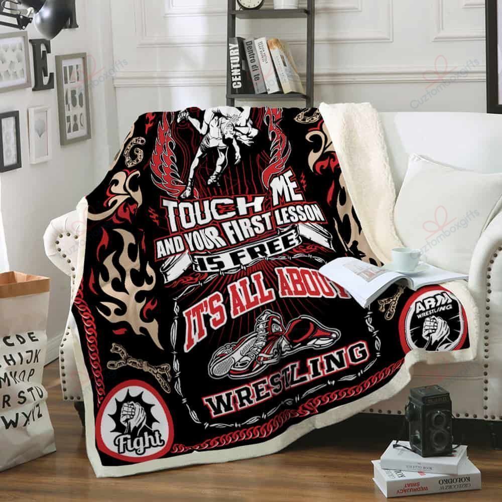 Wrestling Fleece Blanket