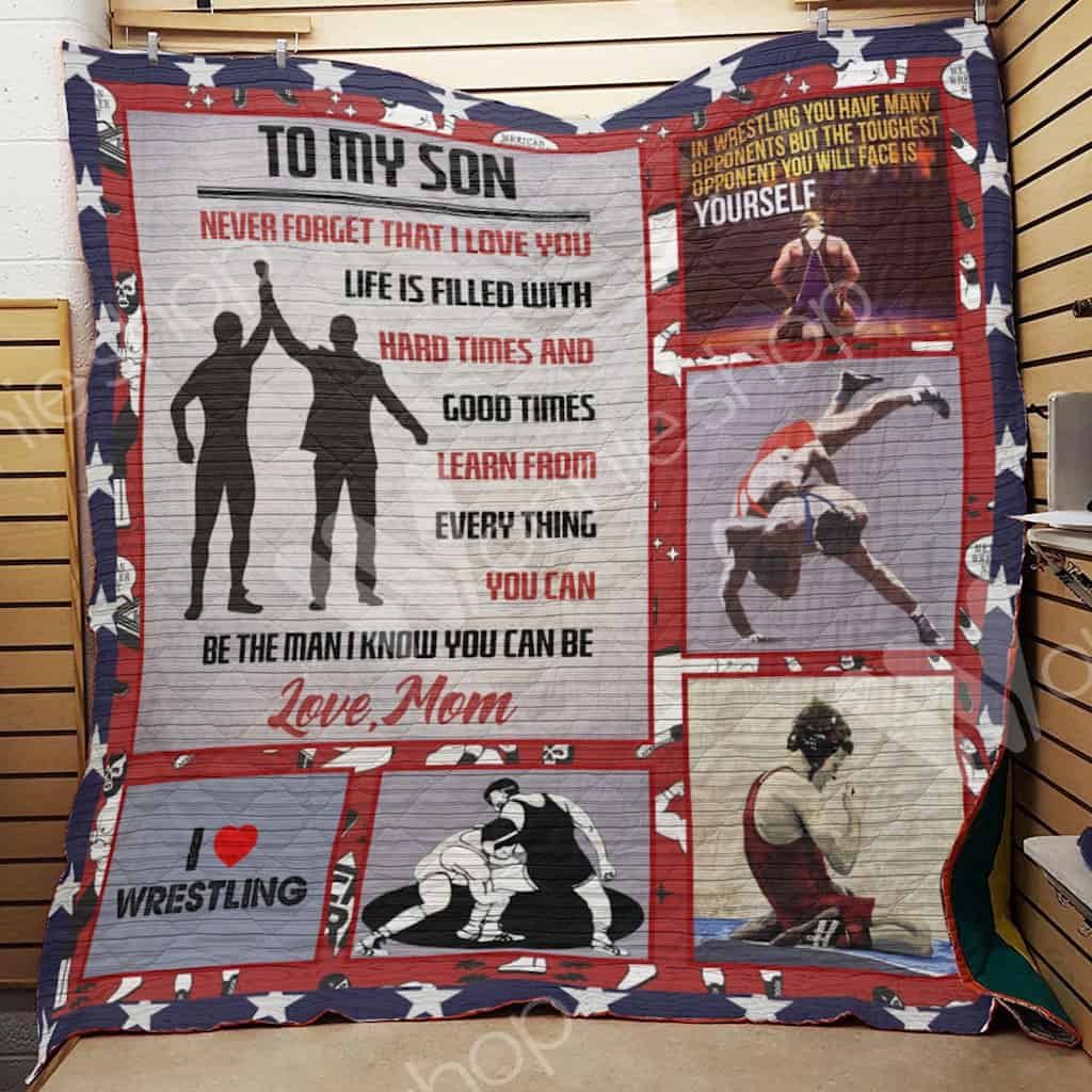 Wrestling Mom Quilt Blanket DHC1102674TD