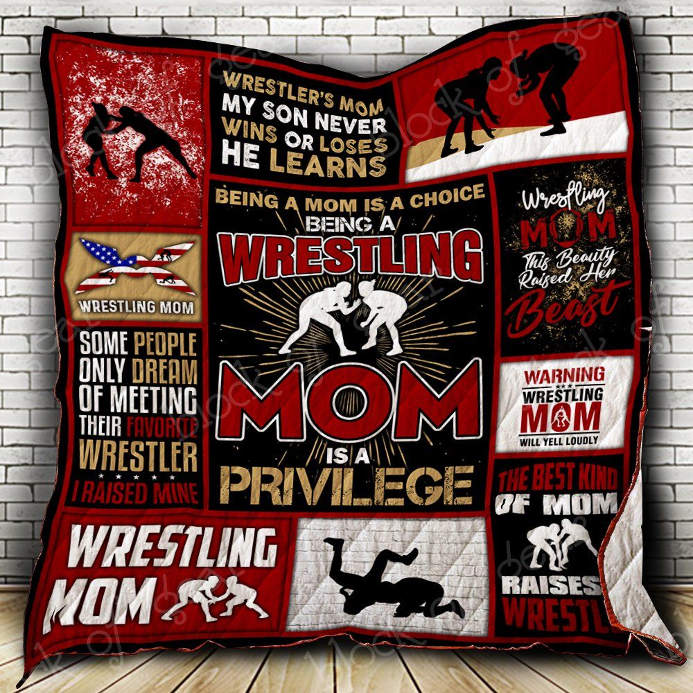 Wrestling Mom Quilt P441 Dhc11123333Dd