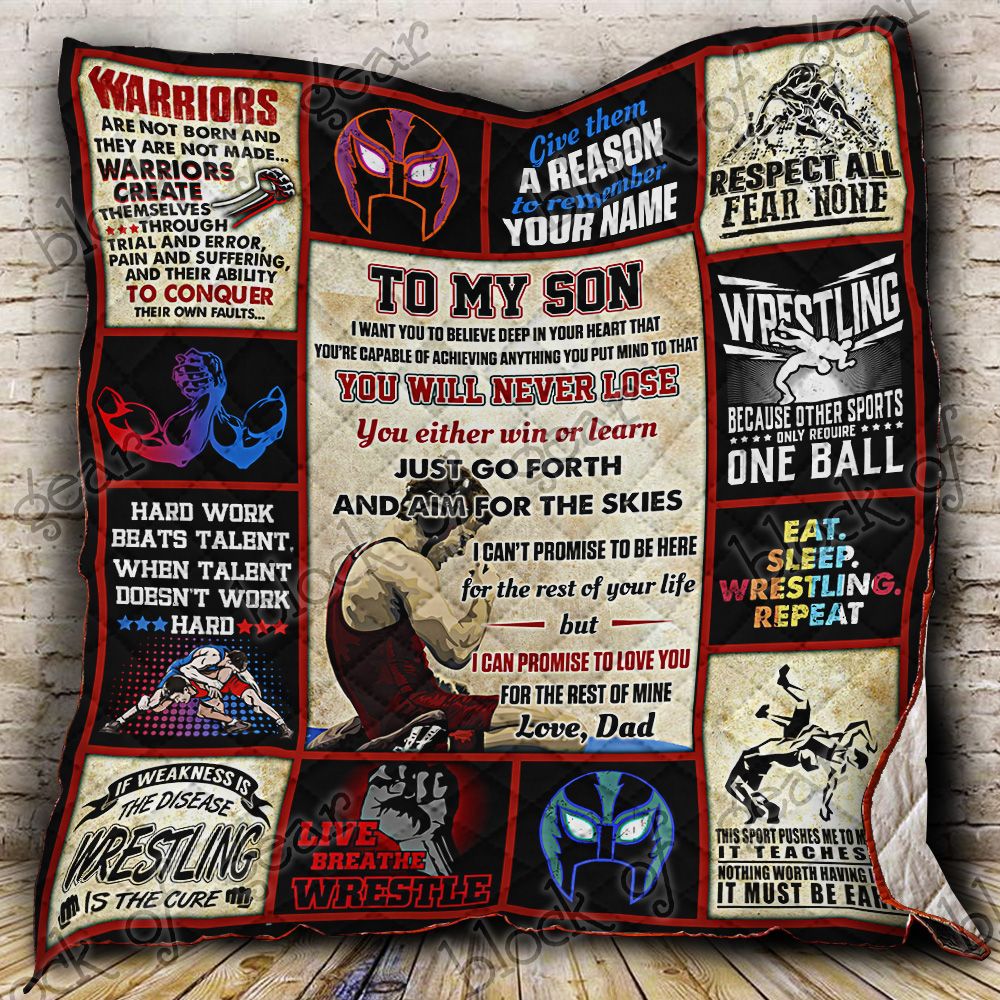 Wrestling Son Love Dad Quilt Psl622B Dhc11121999Dd