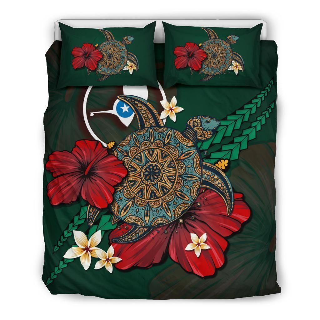 Yap Textured Turtle Tribal Bedding Set