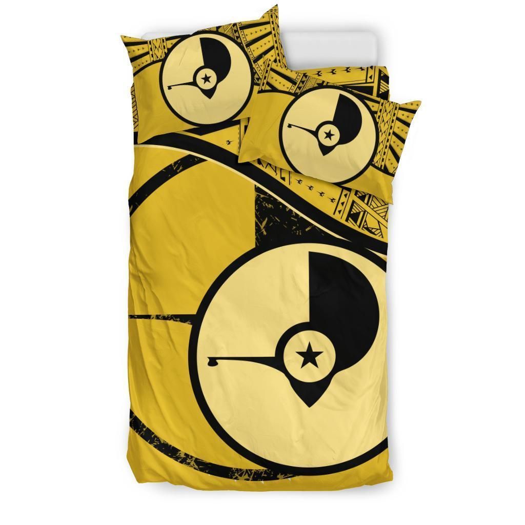 Yap Yellow And Black Bedding Set
