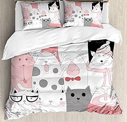 Yawning Cats Bedding Set