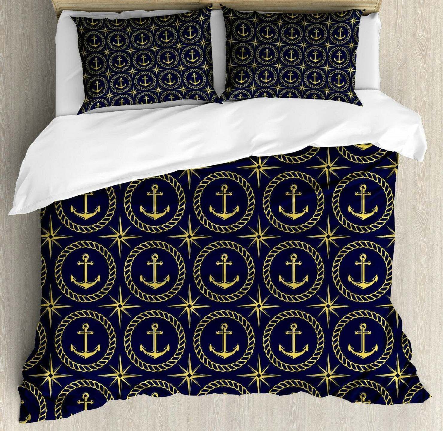 Yellow Anchor Bedding Set