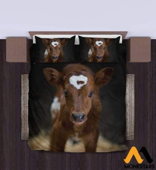 Yellow Baby Cow Bedding Set