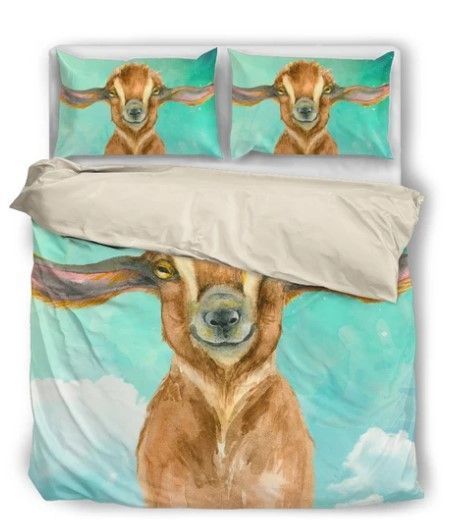 Yellow Goat Bedding Set