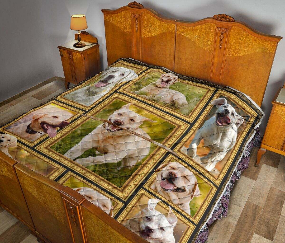 YELLOW LABRADOR QUILT LOVELY LABRADORS DHC281110808DD