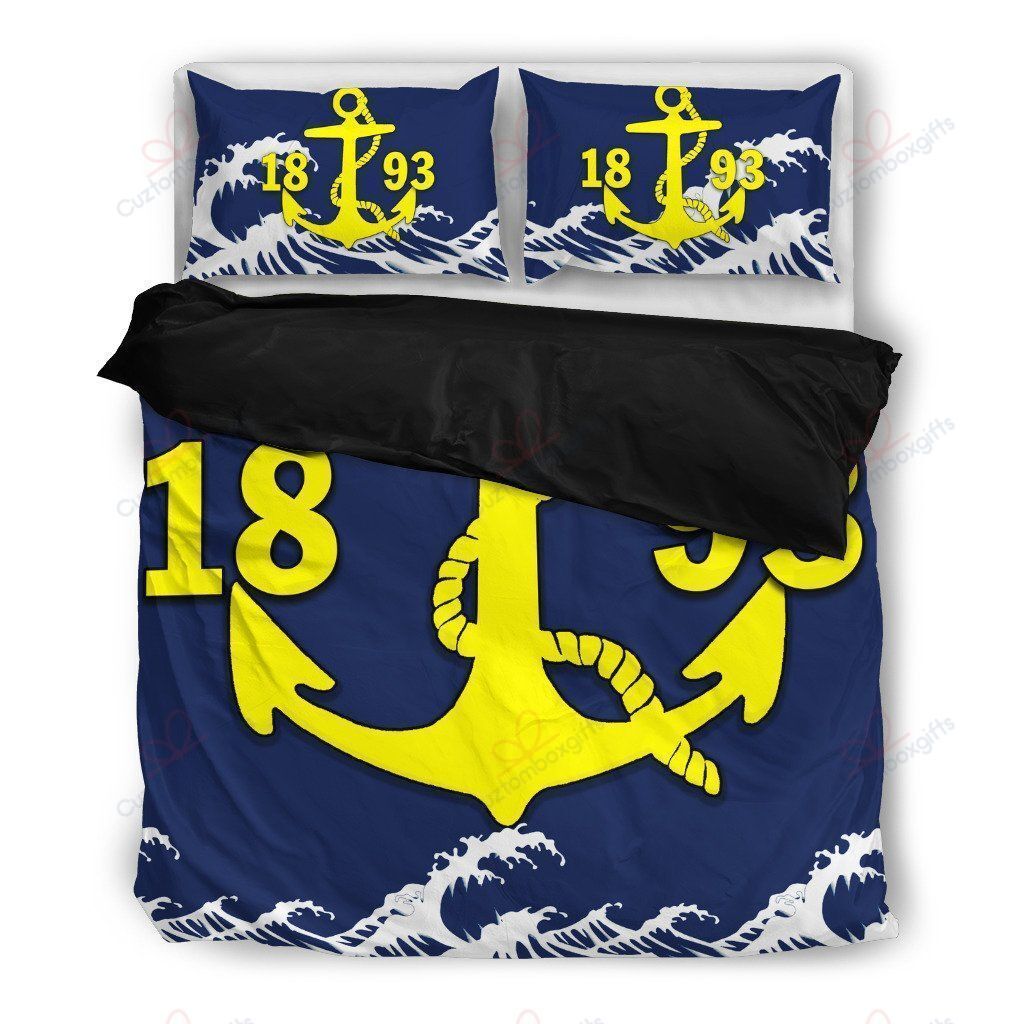 Yellow Navy Chief Printed Bedding Set