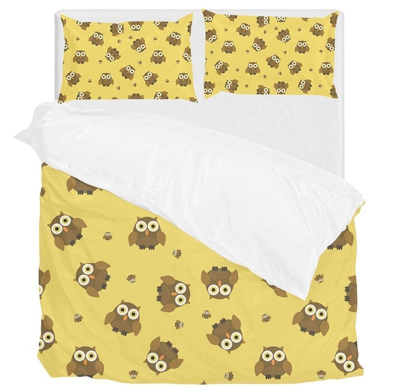 Yellow Owl Bedding Set