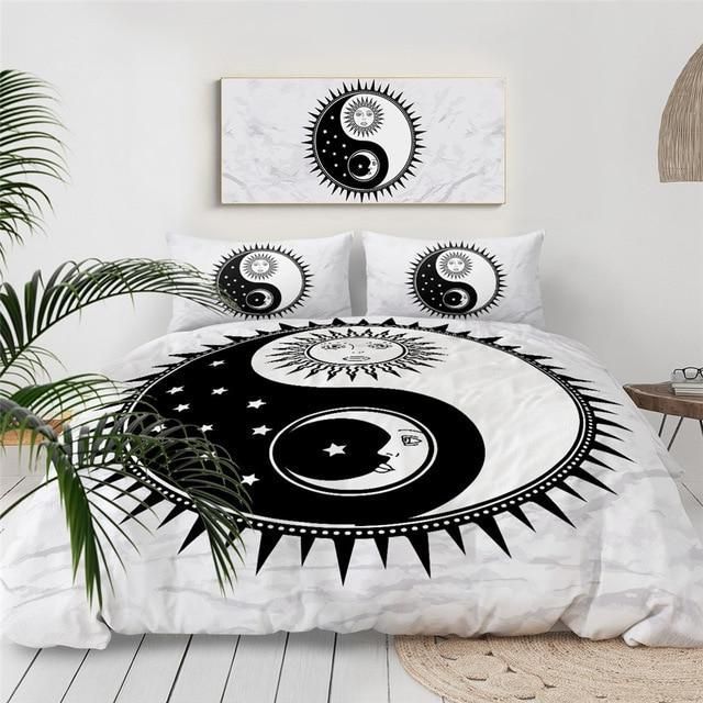 Yin And Yang Moon And Sun Bedding Set