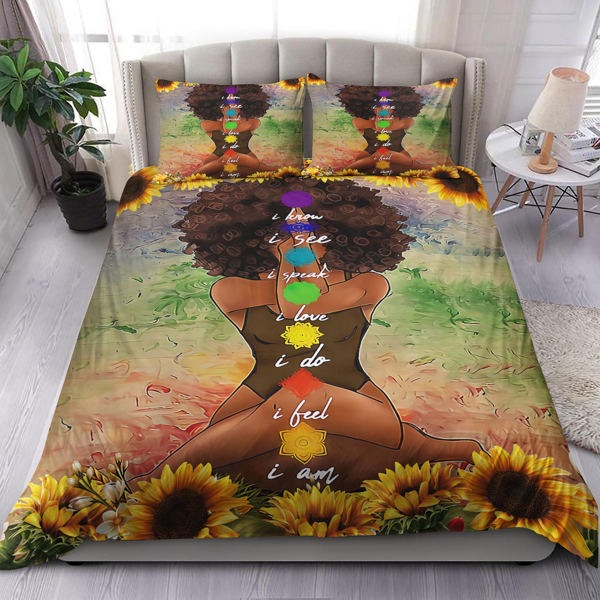 Yoga African American Bedding Set