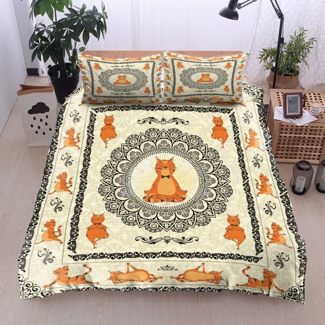 Yoga Cat Bedding Set