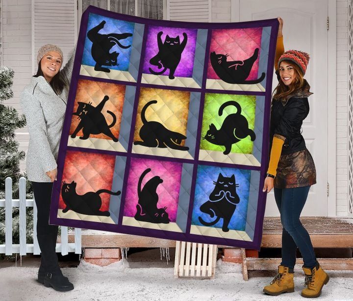 Yoga Cat DTC2311701 Quilt Blanket