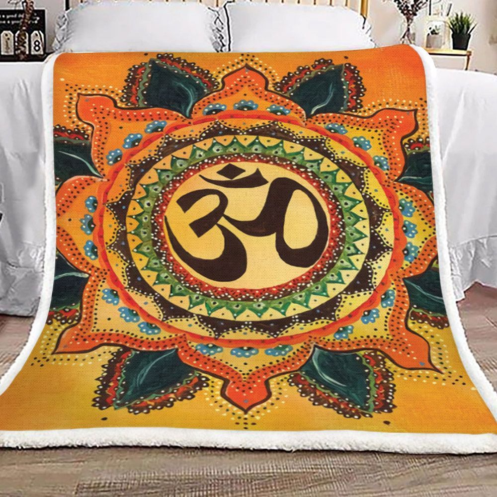 Yoga Sherpa Fleece Blanket