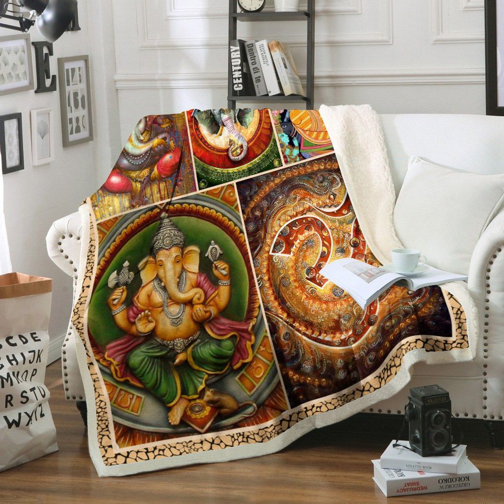 Yoga Sherpa Fleece Blanket