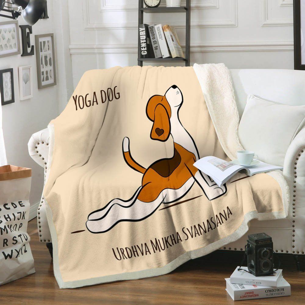 Yoga Dog Sherpa Fleece