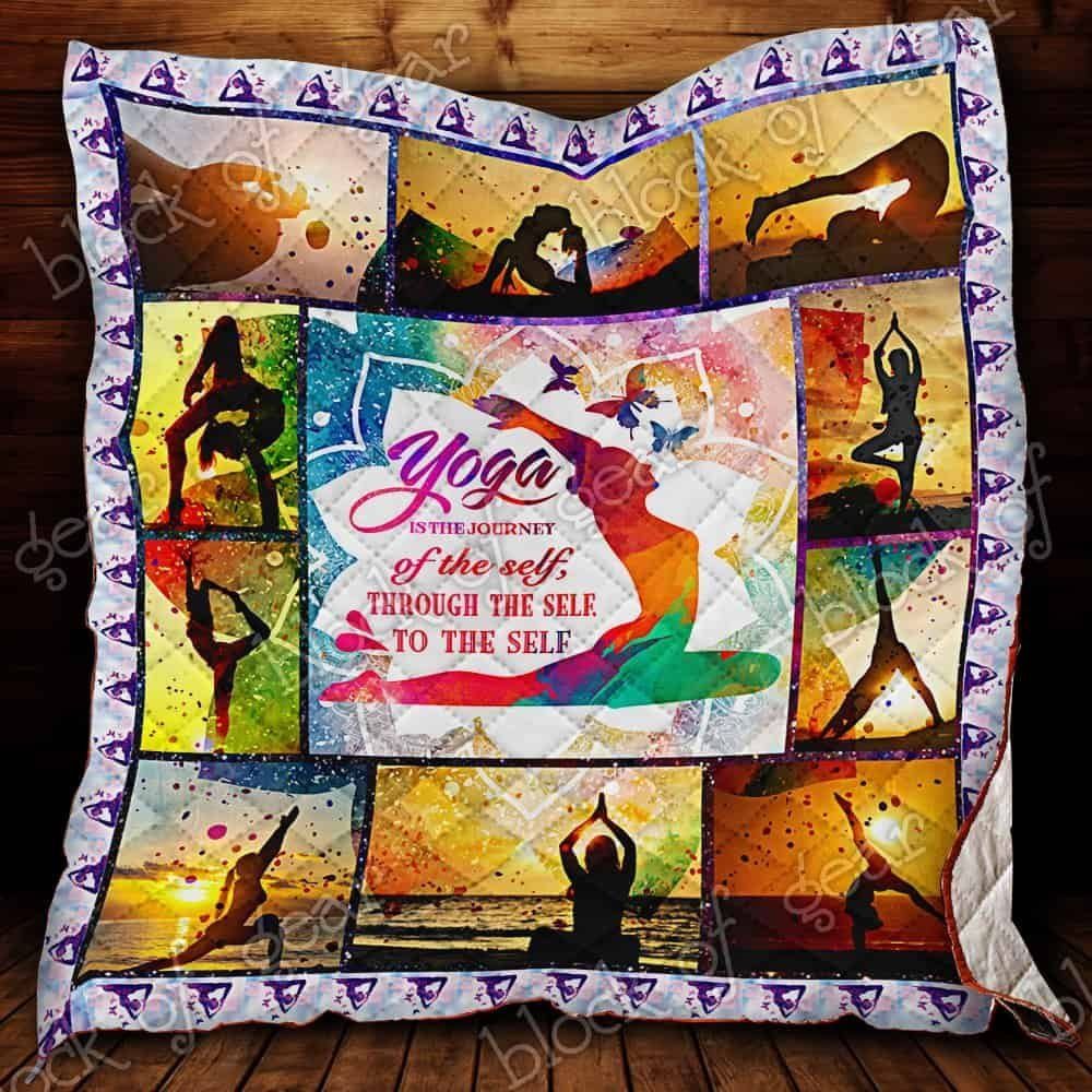 Yoga Heals The Soul CL19101008MDQ Quilt Blanket