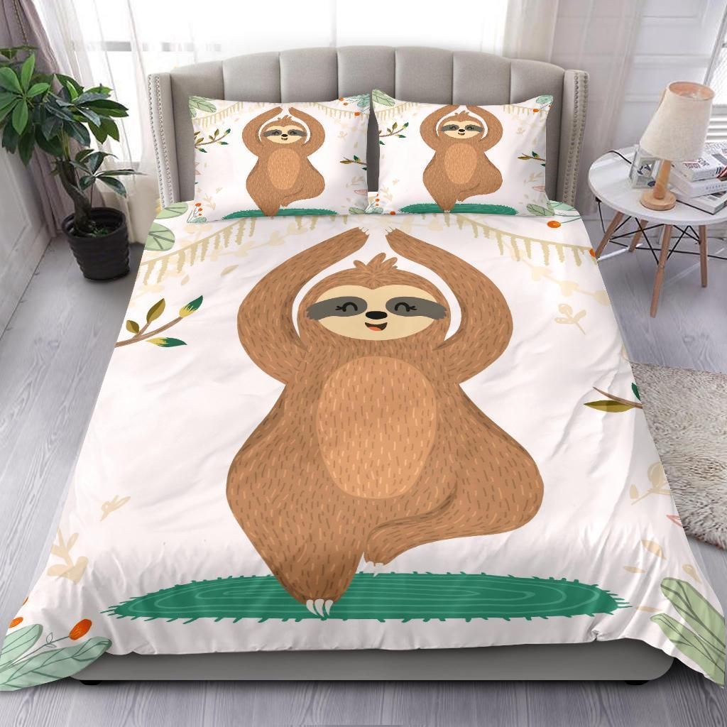Yoga Sloth Bedding Set