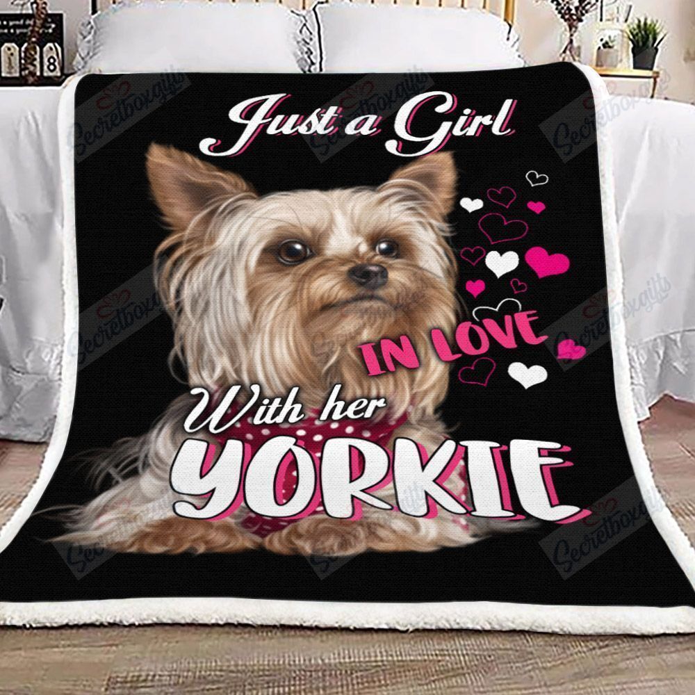 Yorkie Fleece Blanket