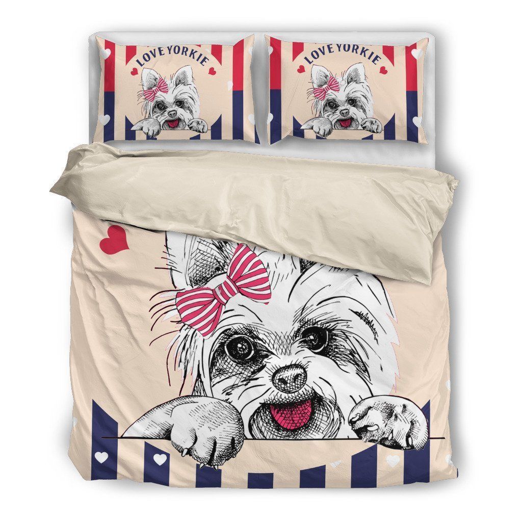 Yorkie Bedding Set